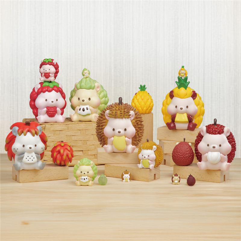Jinart水果刺蝟系列PLUS⁺ 軟膠公仔。（圖／品牌業者提供）