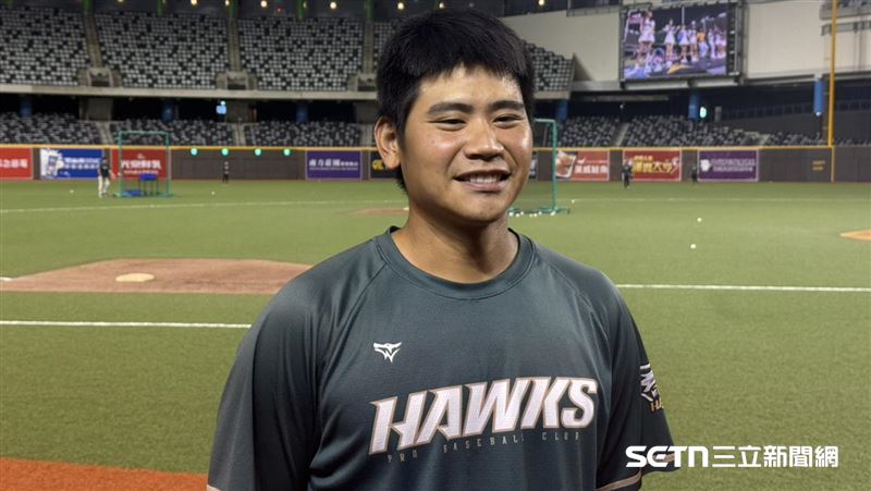 台鋼雄鷹黃勃睿獲得機會再升一軍。(圖/記者黃耿誼攝影)