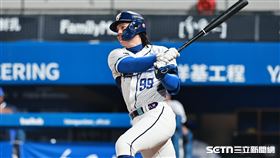 ▲中職36年例行賽，富邦悍將三壘手張育成敲出安打。（圖／記者劉彥池攝影）