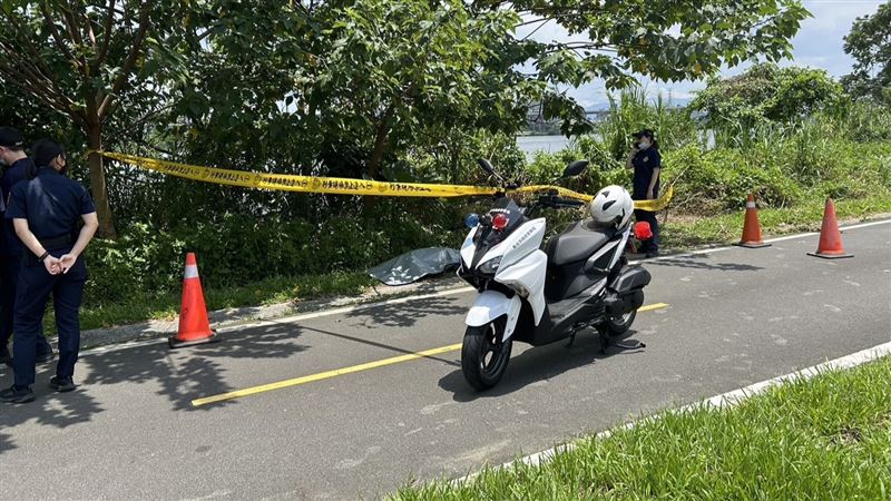 警方在現場拉起封鎖線。（圖／翻攝畫面）