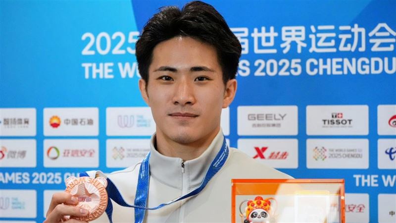 台灣武術好手張煥宜12日在2025成都世界運動會奪銅。（圖／中華奧會提供）