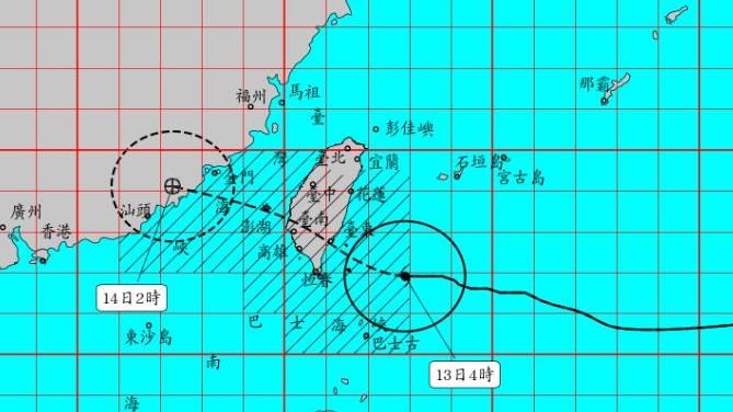 楊柳暴風侵襲率8地區達100%!陸警範圍曝