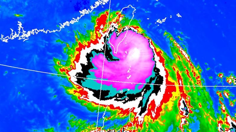 楊柳颱風準備登陸台東!鄭明典一圖急示警