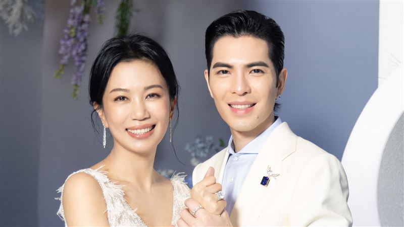 蕭敬騰和老婆林有慧舉辦婚禮。(圖/喜鵲娛樂提供)