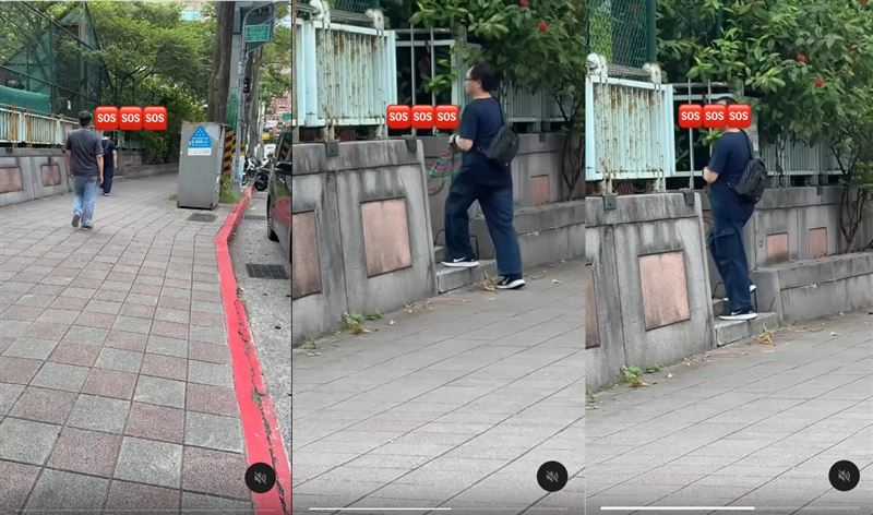 沛沛遭變態怪男尾隨。（組合圖／翻攝自沛沛Threads）