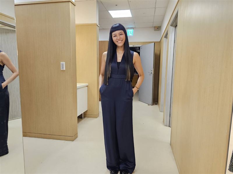 若綺懷孕3個月首公開現身上節目。（圖／記者蔡維歆攝影）