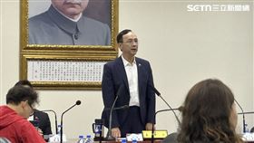 ▲朱立倫中常會上談話。（圖／記者詹宜庭攝影）