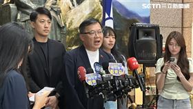 ▲林寬裕在中常會後受訪。（圖／記者詹宜庭攝影）