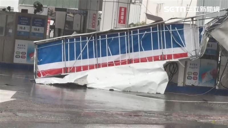 楊柳颱風直撲台灣，台東首當其衝，陸續傳出災情。(圖／記者王浩原攝影)