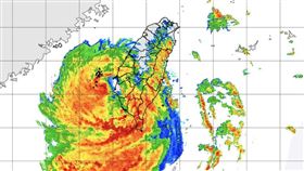 楊柳16：00台南七股出海　快閃3小時（圖／氣象署）