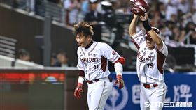 ▲中職36年例行賽，樂天桃猿指定打擊林泓育炸裂3分砲。（圖／記者劉彥池攝影）