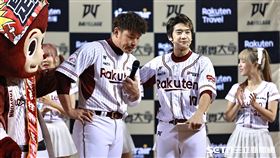 ▲中職36年例行賽，樂天桃猿指定打擊林泓育獲選單場MVP，致詞一度哽咽。（圖／記者劉彥池攝影）