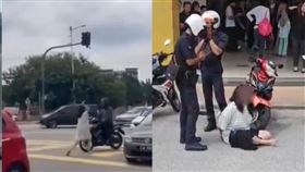 大馬女突闖購物中心「持刀隨機攻擊」至少6傷，被捕後狂喊：我討厭馬來西亞。(圖/翻攝threads)