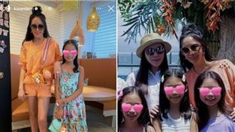 關穎10歲女兒跑趴　拎3.8萬名牌包