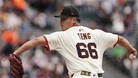 ▲鄧愷威14日先發投1.2局有6分責失。（圖／美聯社／達志影像）