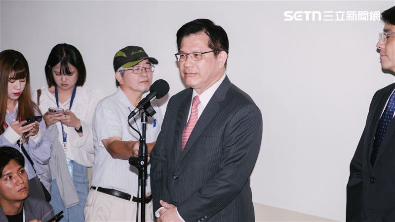 林佳龍日前在立法院接受媒體聯訪，回應時事。（資料圖／記者楊士誼攝影）