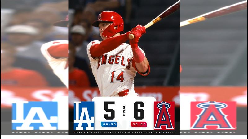 天使14日橫掃道奇。（圖／翻攝自MLB X）