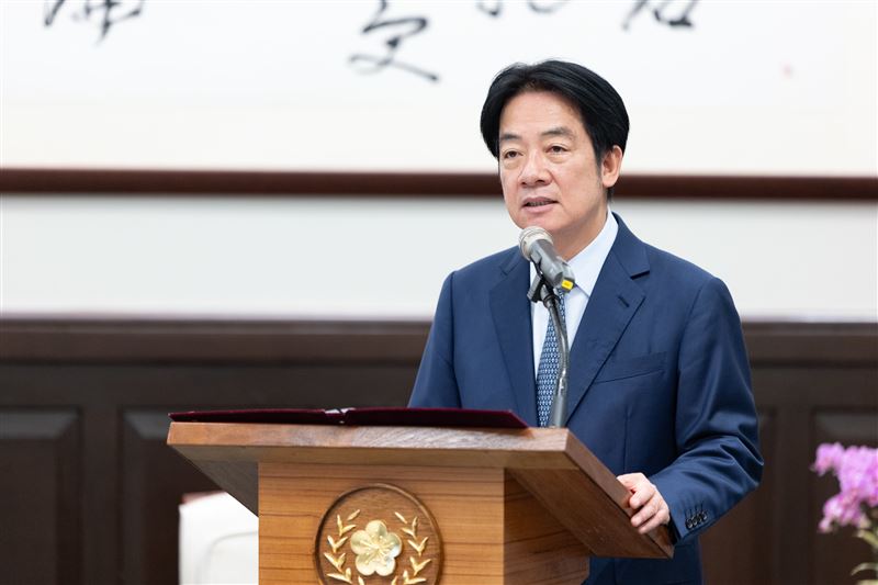 總統賴清德接見美國「布魯金斯研究院」學者專家訪問團。（圖／總統府提供）