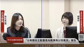 馬文君質詢。（圖／翻攝自國會頻道） 