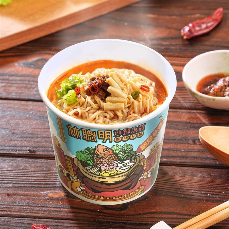 林聰明沙鍋魚頭風味泡麵搶下第３名。(圖／業者提供)