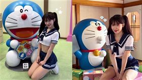 李多慧換上水手服。（圖／翻攝自IG）