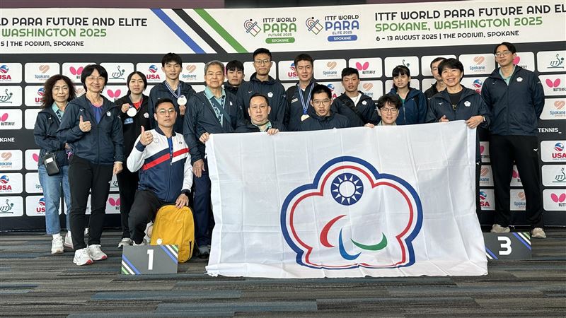 2025年ITTF世界帕拉桌球菁英13日於美盛州斯波坎落幕，台代表在人和一共豪取3金14。（／中帕提供）