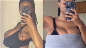 南非,米雪兒．塞奎娜,Michelle Sekwena,胸圍,巨乳症,gigantomastia（圖／擷取自IG，@michelle_kino）