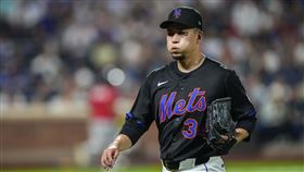 千賀滉大15日先發貢獻5.2局僅失2分、送出7K。（圖／美聯社／達志影像）