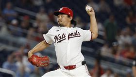 日籍左投小笠原慎之介15日奪下大聯盟首勝。（圖／路透社／達志影像）