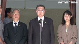 卓榮泰赴立法院提出「新世代打擊詐欺策略行動綱領2.0執行成效」專案報告並備質詢前受訪。（圖／翻攝畫面）