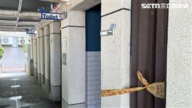 西子灣遊客中心公廁濺血，男子倒臥現場被緊急送醫。