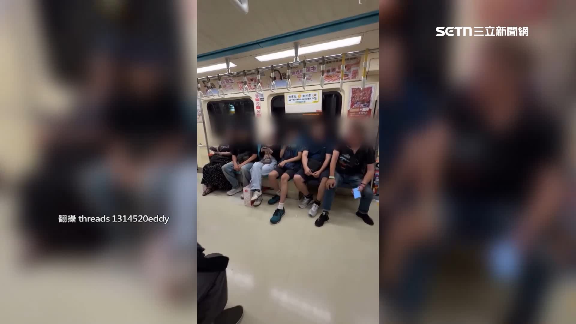 男子講話太大聲被乘客勸阻後，出言怒嗆約戰。（圖／翻攝自Threads @1314520cddy）