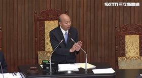 韓國瑜打斷劉書彬提醒，邀請卓榮泰的主題是打詐。（圖／翻攝畫面）