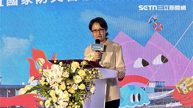 蕭美琴說，台灣互助精神一直都是世界模範，因此在台灣有需要時，大家才能看到來自世界各地的愛。（圖／記者簡榮良攝影）
