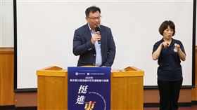 第25屆聽障奧運將在日本東京登場，台灣代表團15日舉行聯合開訓典禮，教育部體育署長鄭世忠勉勵台灣選手爭取佳績。（圖／體育署提供） 