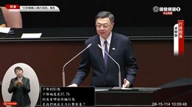 行政院長卓榮泰赴立法院就「新世代打擊詐欺策略行動綱領2.0執行成效」專案報告並備質詢。（圖／翻攝自國會頻道）