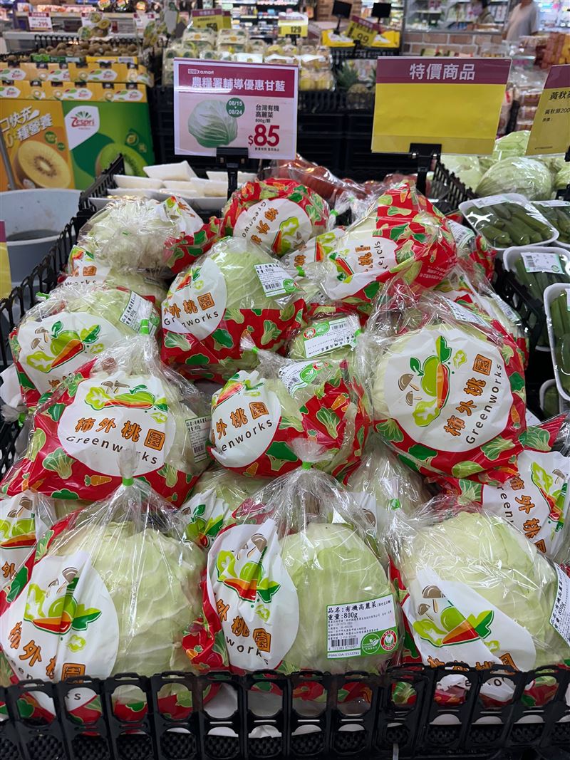 愛買甘藍優惠專區。（圖／農業部農糧署提供）