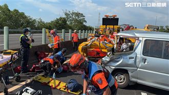 新／國道嚴重車禍！國中棒球隊8人送醫