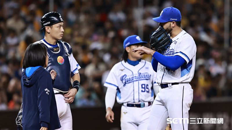 富邦悍將先發投手魔力藍優質好投卻無緣奪勝。（圖／記者劉彥池攝影）