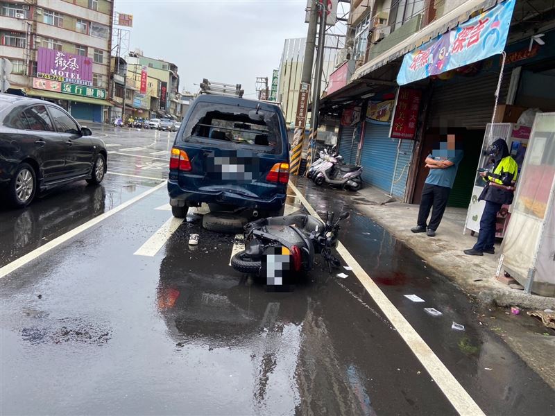 屏東市13日發生一起死亡車禍。（圖／翻攝畫面）