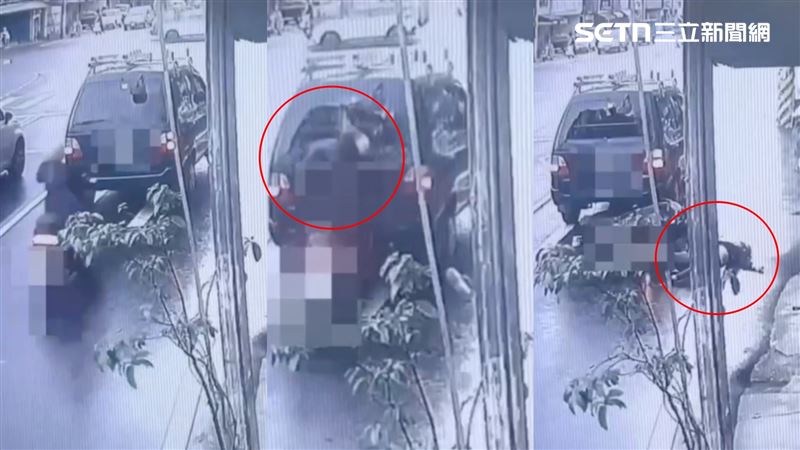 24歲張姓女子騎車行經復興路時，不明原因0減速追撞前方停等紅燈的小貨車。（圖／翻攝畫面）