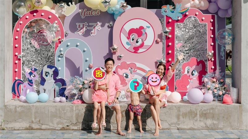 劉伊心跟老公幫愛女「牙子」策劃豪華生日旅行。（圖／劉伊心提供）