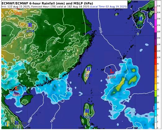 吳聖宇透露，明起低壓帶北上，將開始變天。（圖／天氣風險 WeatherRisk臉書）