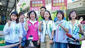「七區齊步走 罷免投同意」聯合陸戰行動。（圖／民進黨新北市黨部提供） 