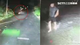 李男曾2度爬上路面尋求協助，第3次下谷後便失去音訊。（圖／翻攝畫面）