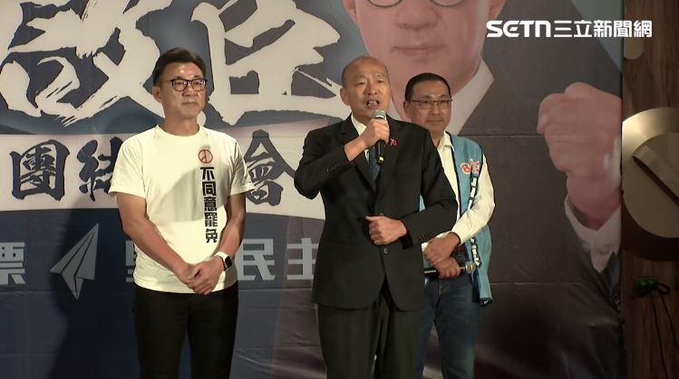 韓國瑜到台中幫江啟臣反罷免。（圖／翻攝畫面）