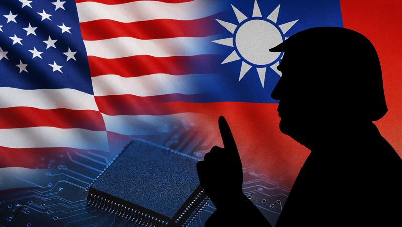 台美關稅、晶片關稅、半導體關稅 AI生成示意圖