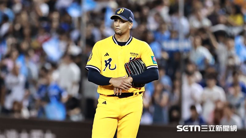 中信兄弟先發投手柯威士初登板不理想。（圖／記者劉彥池攝影）