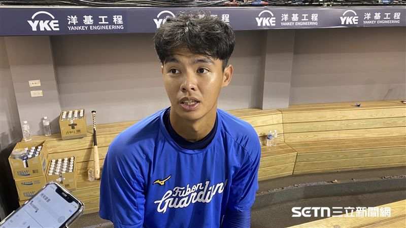 富邦悍將游擊手陳愷佑。（圖／張沛嘉提供）