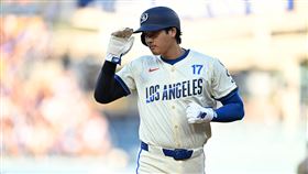 大谷翔平連續14場有上壘紀錄。（圖／路透社／達志影像）